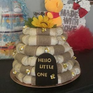 Winnie the Pooh Diaper Cake